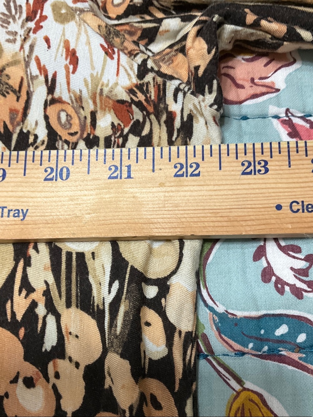 LOGO by Lori Goldstein Brown and Cream Floral Tunic Top - Picture 3 of 10